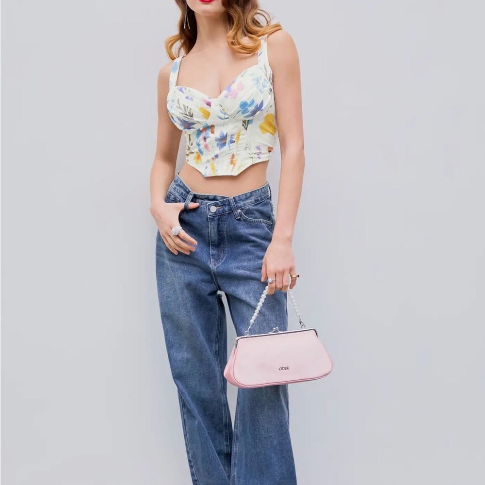 Floral corset top